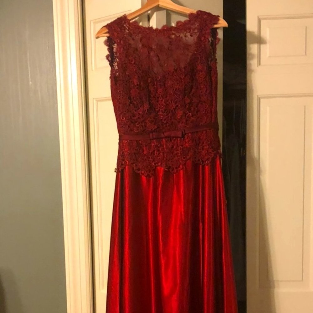 RED EVENING GOWN